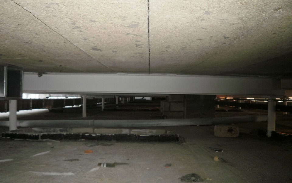 Potrubia chránené protipožiarnymi doskami v hoteli Crowne Plaza Belehrad