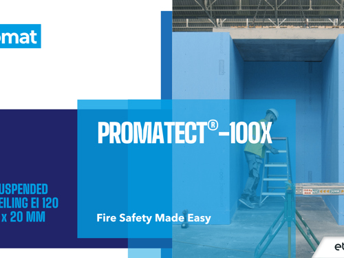 Install a ceiling with PROMATECT®-100X