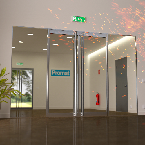 Promat launches new range of superslim glass fire doors
