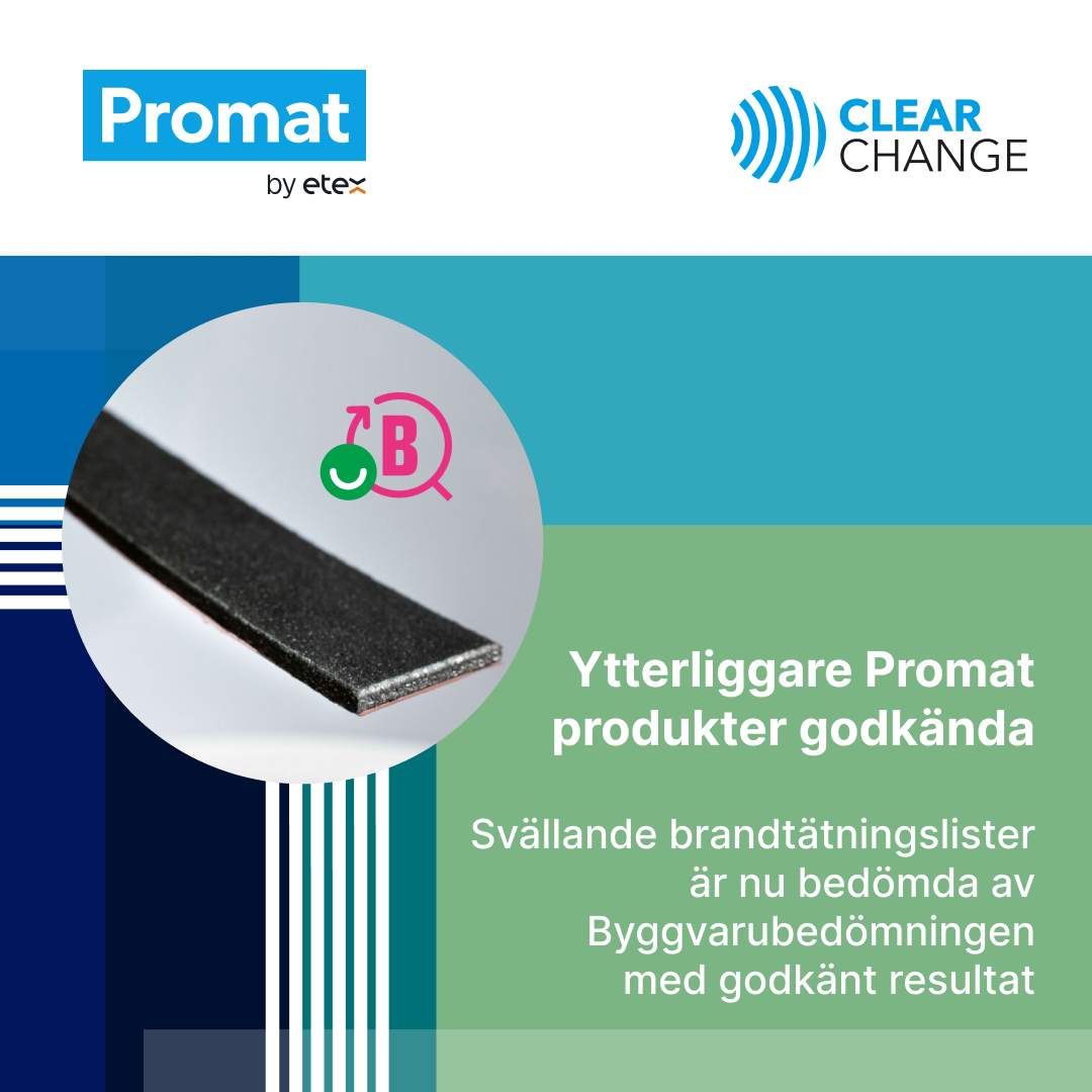 PROMASEAL® levererar certifierat brandskydd med ett engagemang för hållbarhet
