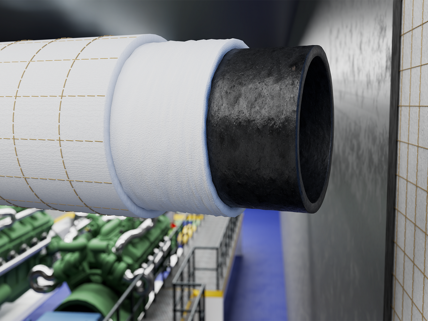 Engine room insulation in Frigates