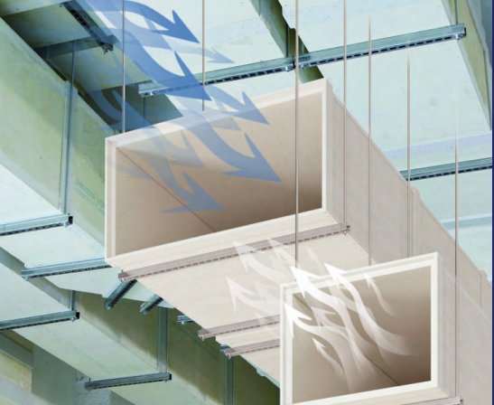 The fire rated ventilation duct