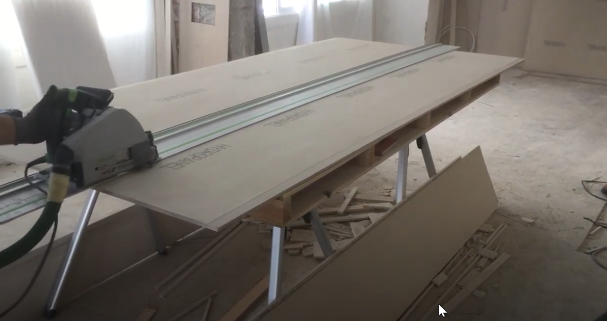 Corte de placa HYDROPANEL