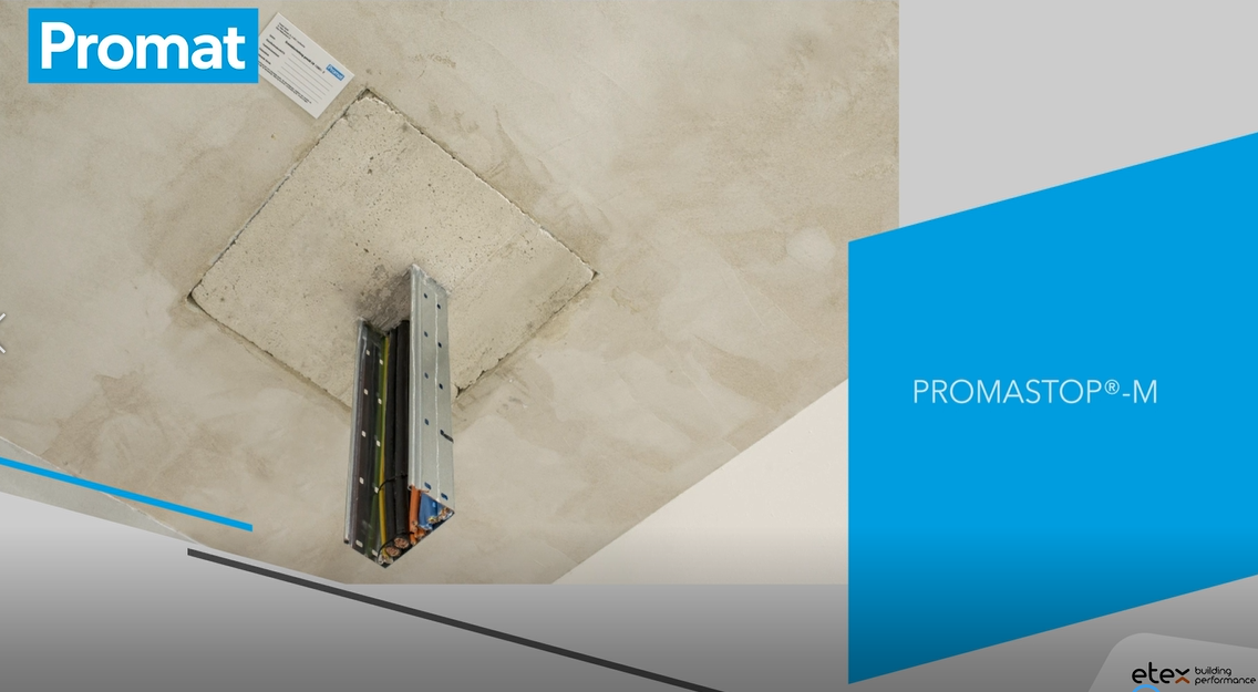 PROMASTOP-M para sellado de paso de instalaciones