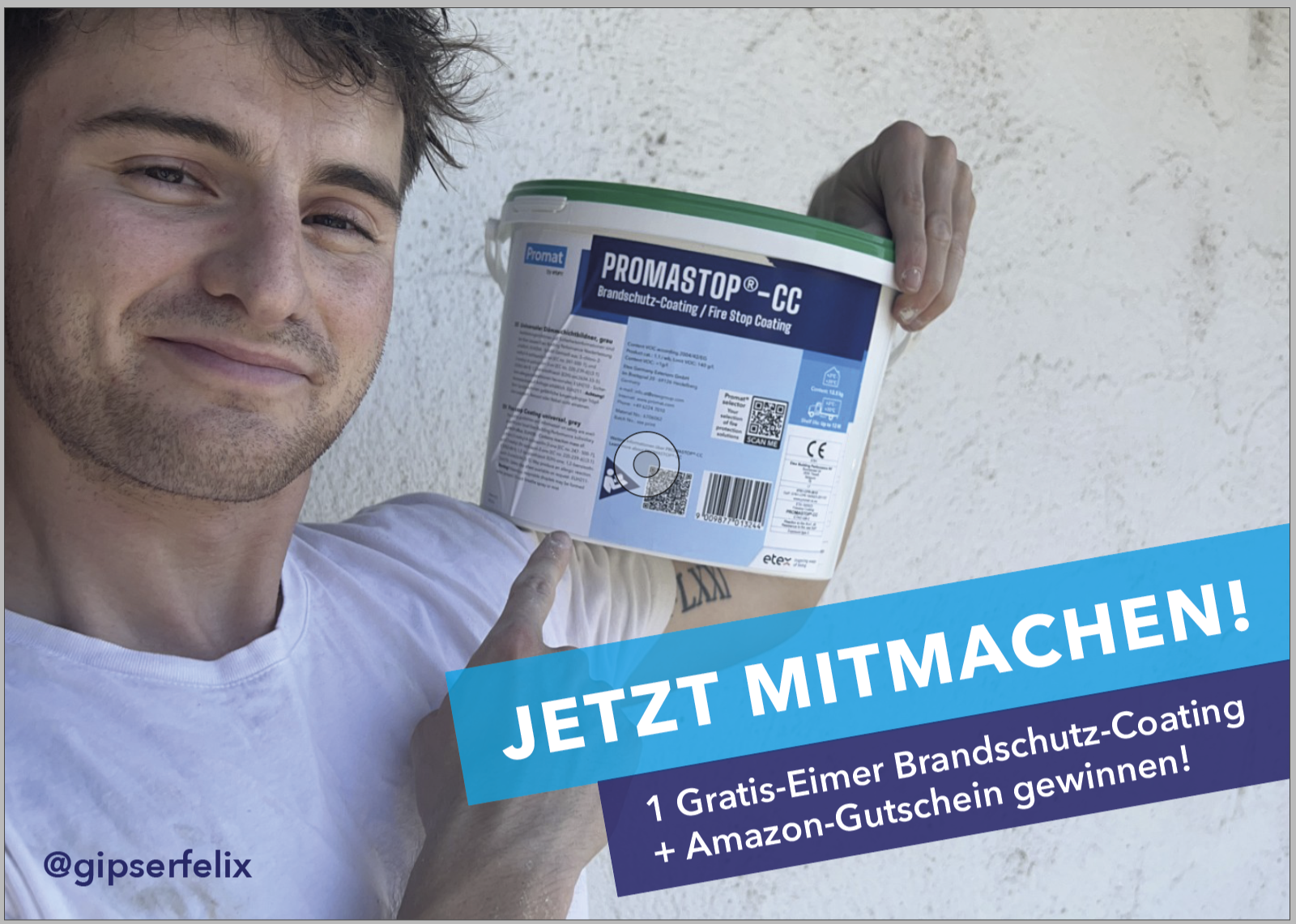 Nehmen Sie an unserer Aktion teil und testen Sie unsere universelle Brandschutzbeschichtung PROMASTOP-CC