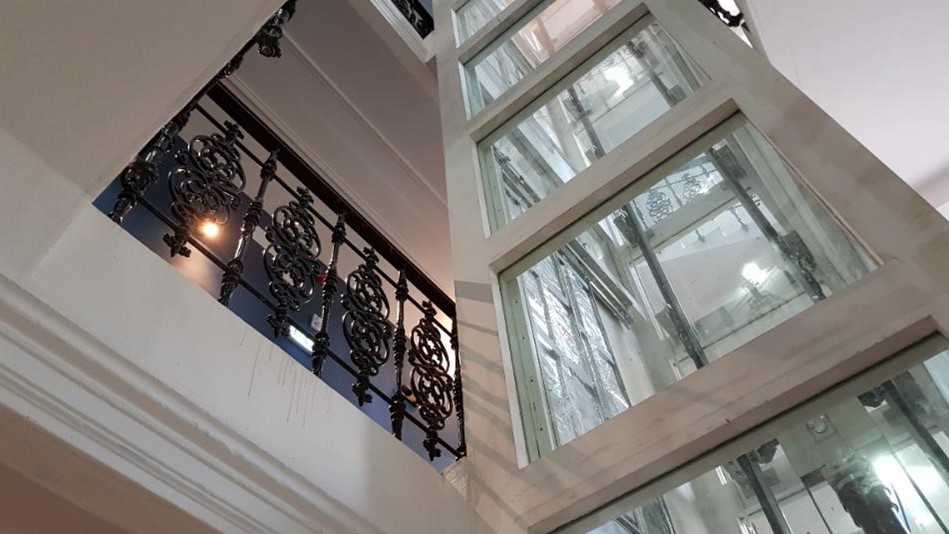 Fire rated glazing for residential lift shafts 