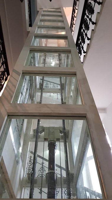 Fire rated glazing for residential lift shafts 