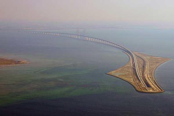 Tunel Oresund, Kastrup, Dinamarca 