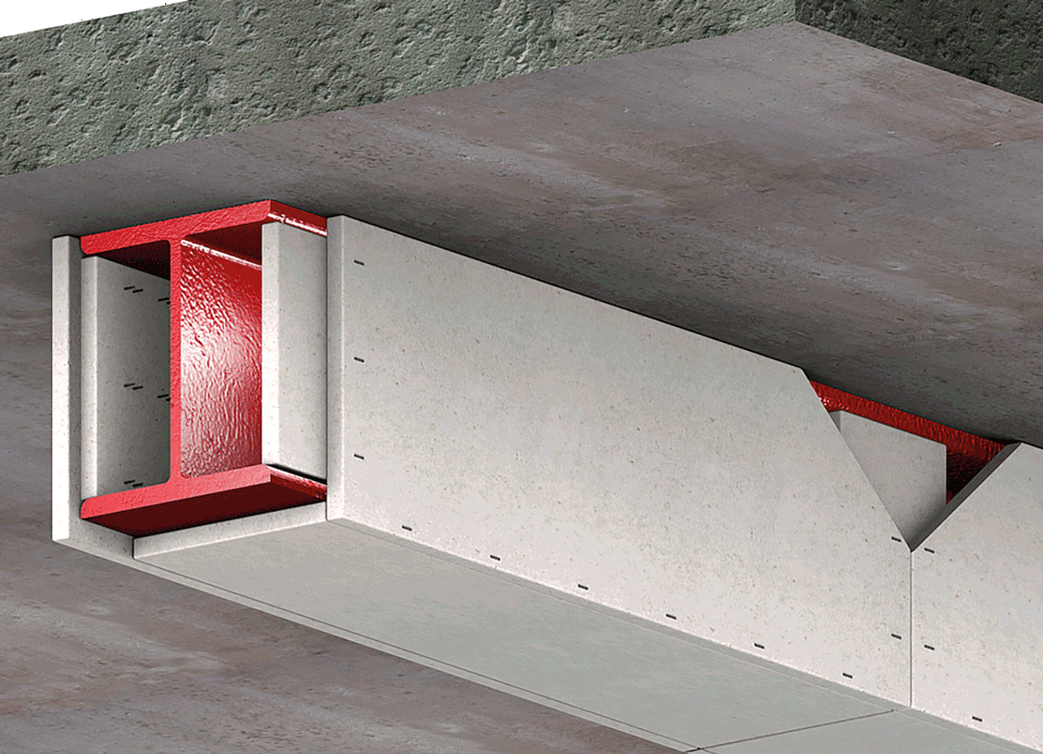 Fire Protection To Steel Beams Domestic The Best Picture Of Beam