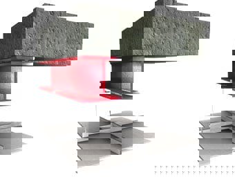 Prikaz spuštenog stropa koji doprinosi otpornosti na požar nosivih elemenata