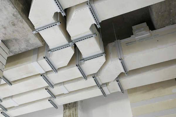An example of fire rated ductworks by Promat