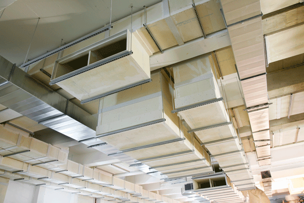 An example of a smoke extraction ductwork system by Promat