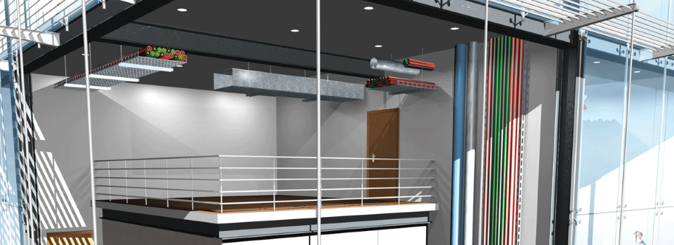 Elementi pasivne požarne zaščite v zgradbi.