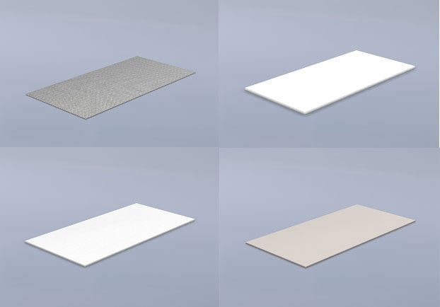 Picture of various fire resistant boards by Promat