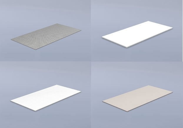 Picture of various fire resistant boards by Promat