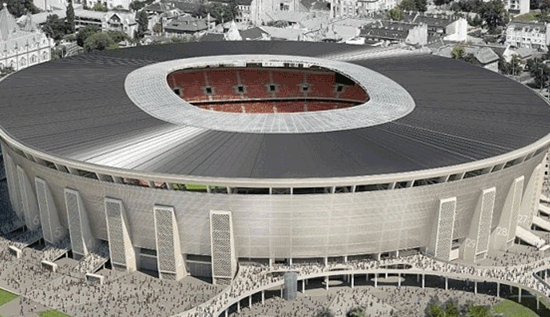 Sistem de extracție a căldurii și fumului la noul stadion Puskás Ferenc