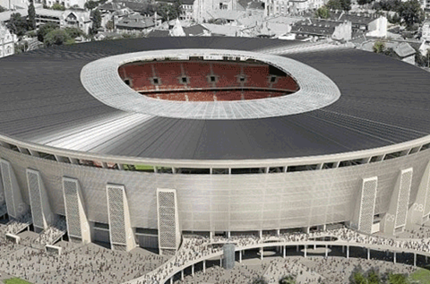 Odvodnja  dima i topline na novom stadionu Ferenca Puskása