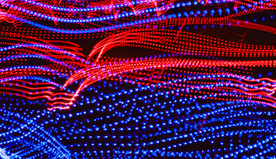 Abstract image of fire curves