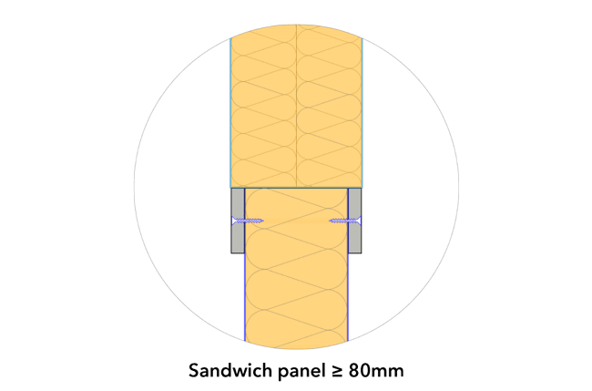 Sandwich kompozit fali panel ábrája
