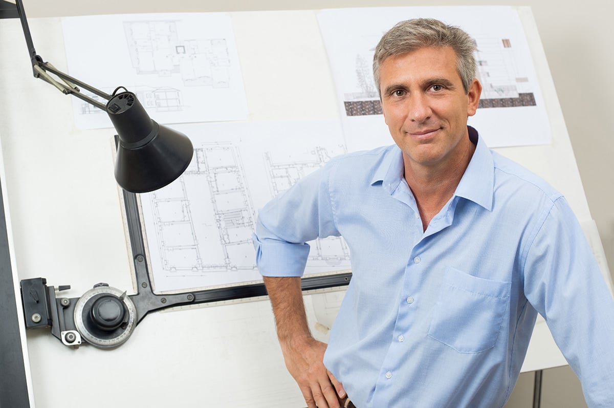Architect is happy with his design