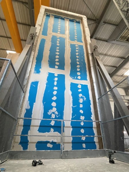 Promat successfully tests a giant wall of PROMATECT®-100X