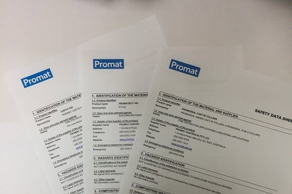 Promat Australia Safety Data Sheets & GHS RequirementsPromat Australia Safety Data Sheets & GHS Requirements