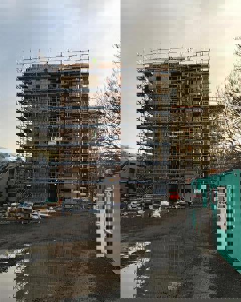 Otago Polytechnic Student Village CLT Construction2/5