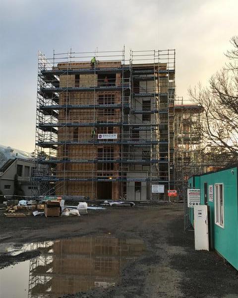 Otago Polytechnic Student Village CLT Construction2/5