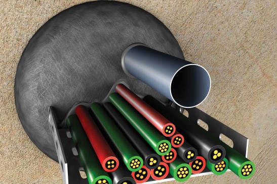 Obturation résistant au feu des faisceaux de câbles avec PROMASTOP®-P