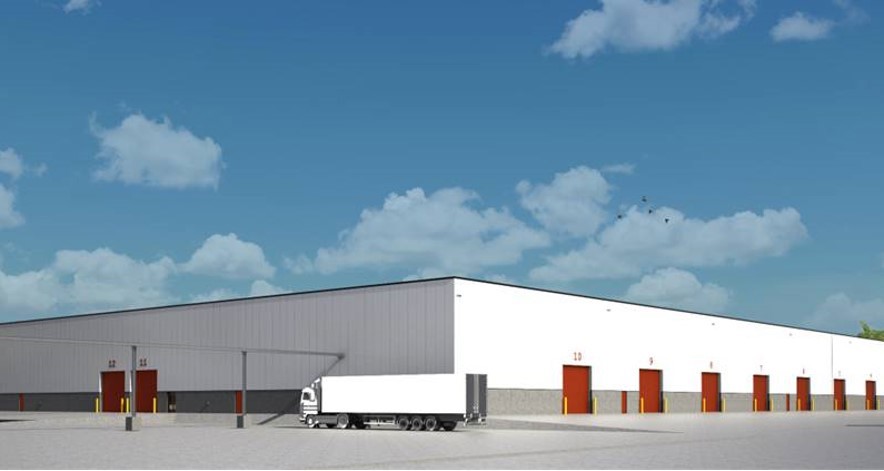 Nieuw logistiek magazijn in Tisselt