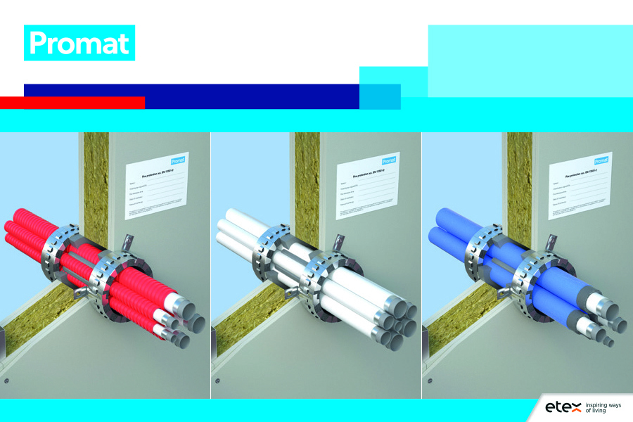 Nieuwe oplossingen voor doorvoeringen van geïsoleerde en niet-geïsoleerde alu-composietleidingen met PROMASTOP®-UCE! 