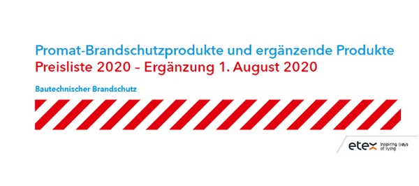 Promat-Preisliste 2020
