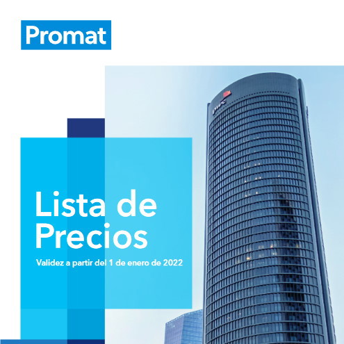 Tarifa de precios 2022