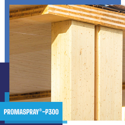 Nouvelle application pour le PROMASPRAY®-P300 pour les planchers CLT