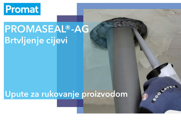 Snimka zaslona videozapisa za rukovanje proizvodom PROMASEAL®-AG za brtvljenje cijevi.