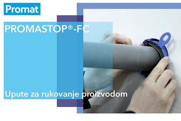 Snimka zaslona videozapisa za rukovanje proizvodom PROMASTOP®-FC (FC3/FC6).