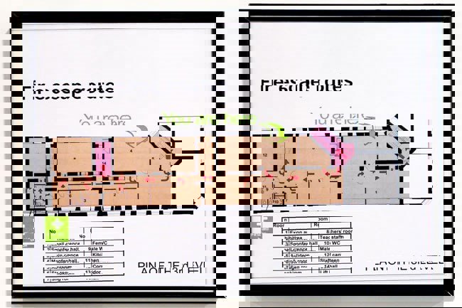 Mappa via di esodo