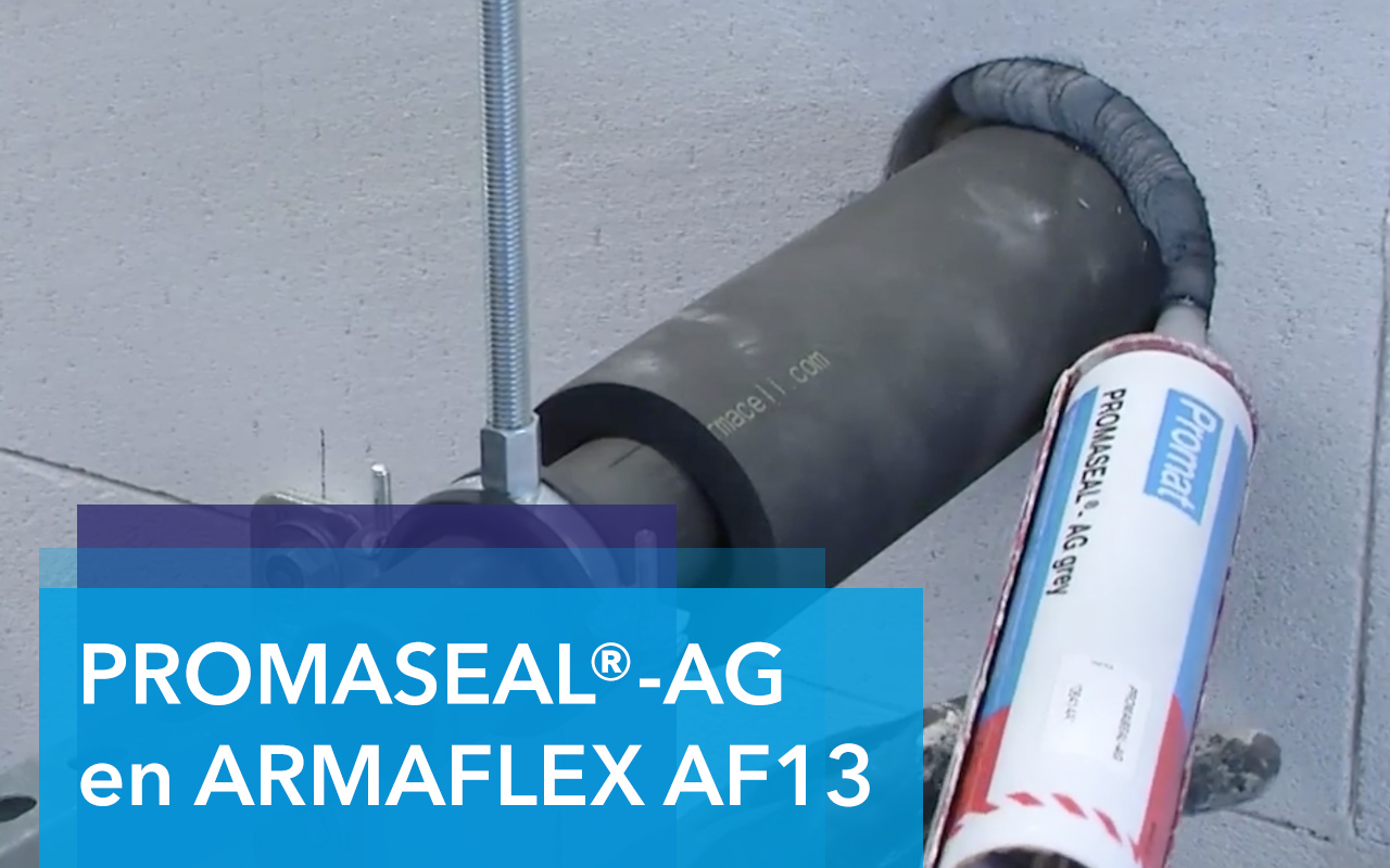 Metalen leiding met PROMASEAL®-AG en Armaflex AF13