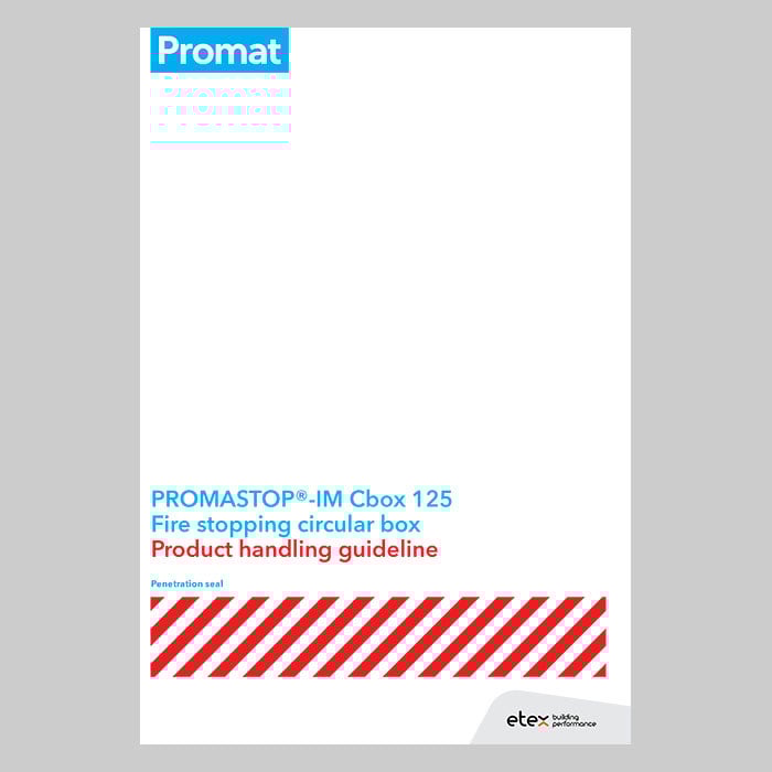 PROMASTOP®-IM Cbox 125 Fire stopping circular box