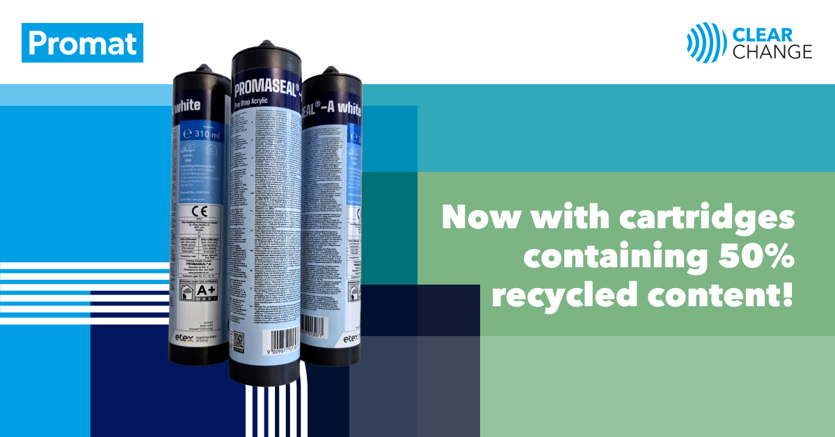 50% recycled plastic in our cartridges