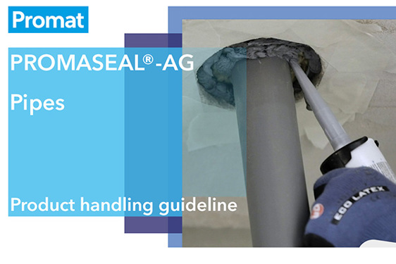 Snimka zaslona videozapisa o instalaciji PROMASEAL® AG protupožarna mase za cijevi.