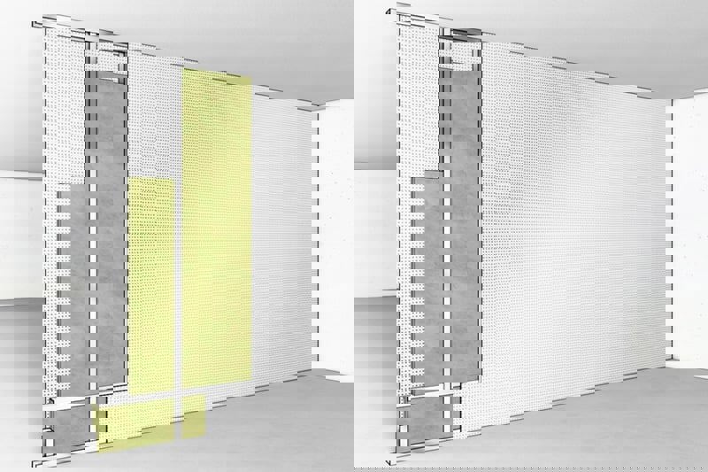 Brandwand tragende Trennwand mit Stahlprofilen F90, F180 Material DURASTEEL Verbundplatte