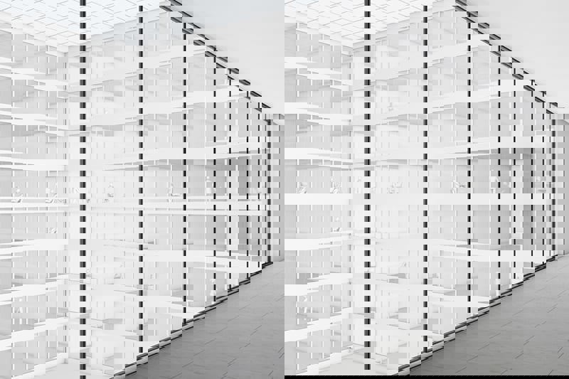Glaswand Promat Ganzglaswand ohne glasteilende Profile F30 F60 F90 Promat Systemglas