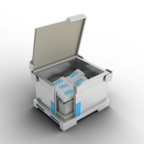 Fire protection for batteries in WEEE