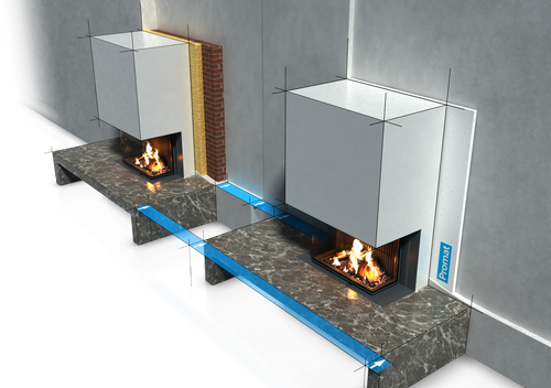 Promat Industry - Gestaltungsfreiheit für Ihr nächstes Projekt: Zwei Platten im Kamin- und Kachelofenbau 