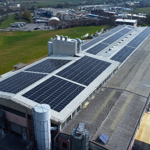 New solar panels installed on roof of Filago plant