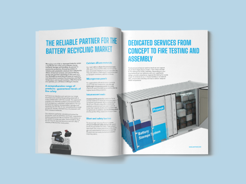Promat solutions for battery recycling - download brochure