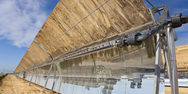 High-temperature insulation for concentrated solar power