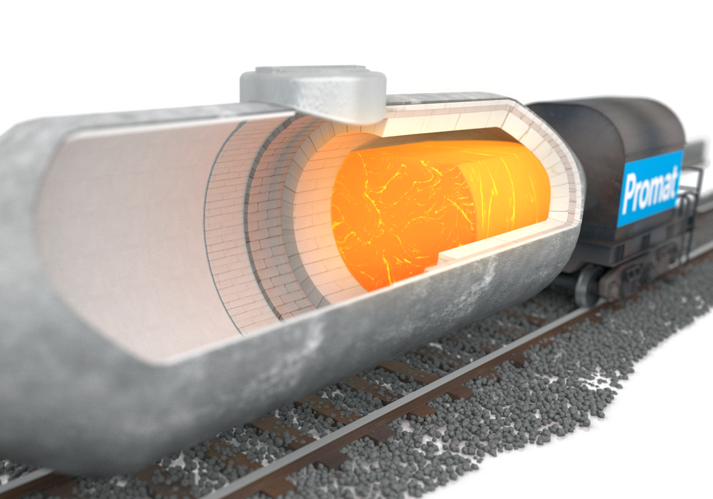 Promat Hochtemperaturdämmung in Torpedopfanne für Energieeinsparung