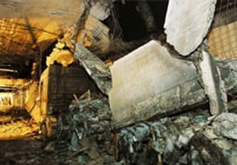 The effect of fire - Concrete spalling
